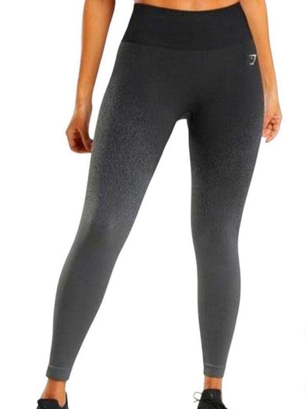 Gymshark Adapt Ombré Black & Charcoal High-Waisted Seamless Leggings